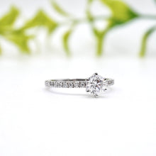 Load image into Gallery viewer, Lucce Miriam Pavé Round Moissanite