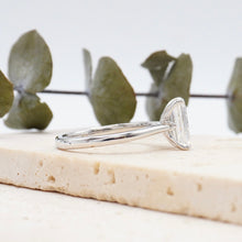 Load image into Gallery viewer, Emerald Diamond Engagement Ring with Cathedral Solitaire Gold Platinum band Philippines