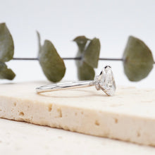 Load image into Gallery viewer, Lucce Lucia Halo Pear Moissanite