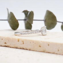 Load image into Gallery viewer, Lucce Lucia Pavé Emerald Moissanite