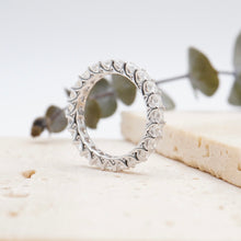 Load image into Gallery viewer, LUCCE RIVERA™ Princess Eternity 2.40ctw Celeste Moissanite 14K White Gold