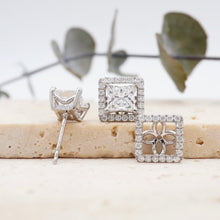 Load image into Gallery viewer, Lucce Montevalle Earrings Princess Diamond