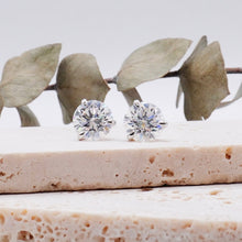 Load image into Gallery viewer, Jasmine Earrings Round Moissanite