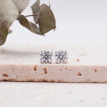 Load image into Gallery viewer, Diana Earrings Round Moissanite