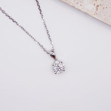 Load image into Gallery viewer, Lucce Kaela Necklace Round Moissanite