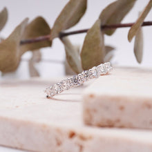 Load image into Gallery viewer, Lucce Civini 9-Stone 2.25CTW SUPERNOVA Moissanite 14K White Gold