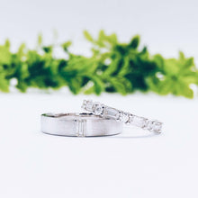 Load image into Gallery viewer, Wedding rings gold jewelry moissanite lab diamond manila philippines Lab diamond Wedding Bands