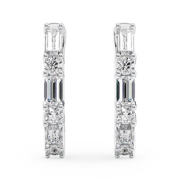 Lucce Della Hoop Earrings Diamond