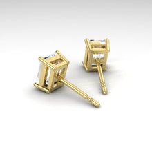 Load image into Gallery viewer, Diana Earrings Emerald Moissanite