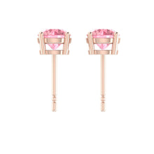 Load image into Gallery viewer, Lucce Diana Earrings Round Rosé Pink Diamond