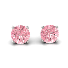 Load image into Gallery viewer, Lucce Diana Earrings Round Rosé Pink Diamond