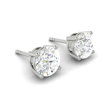 Load image into Gallery viewer, Diana Earrings Round Moissanite