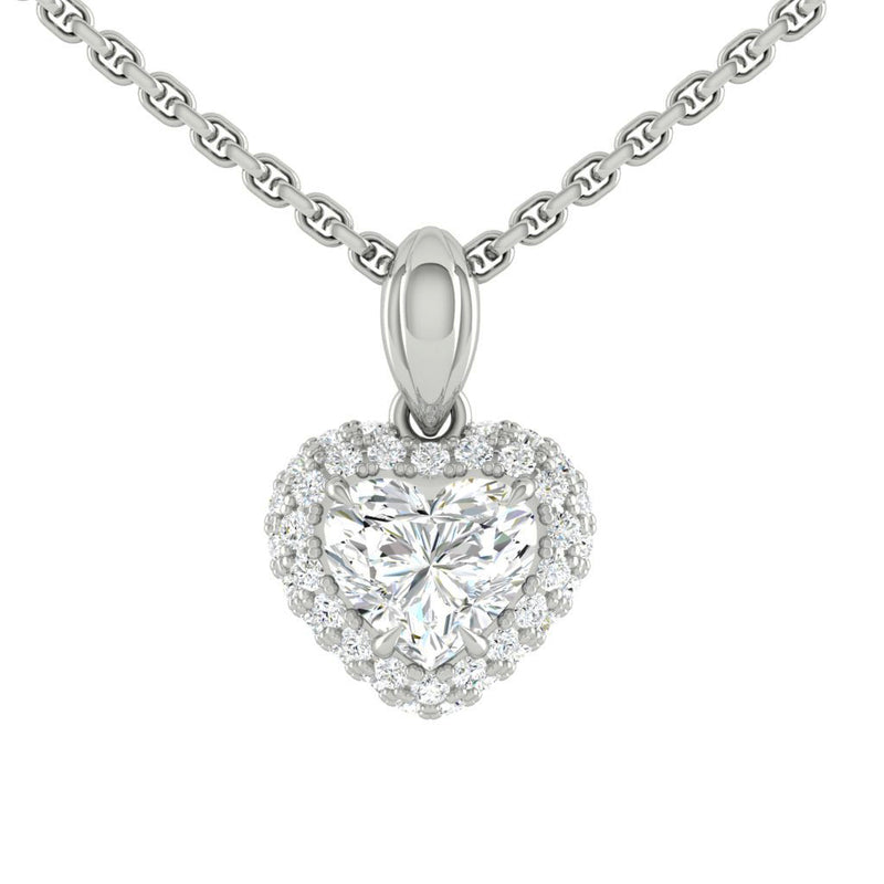 Lucce Presa Heart Necklace Diamond