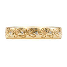 Load image into Gallery viewer, LUCCE ECUADORIAN™ Fili 4mm Natural Diamond 0.03ctw 18K Yellow Gold