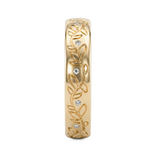 Load image into Gallery viewer, LUCCE ECUADORIAN™ Fili 4mm Natural Diamond 0.03ctw 18K Yellow Gold