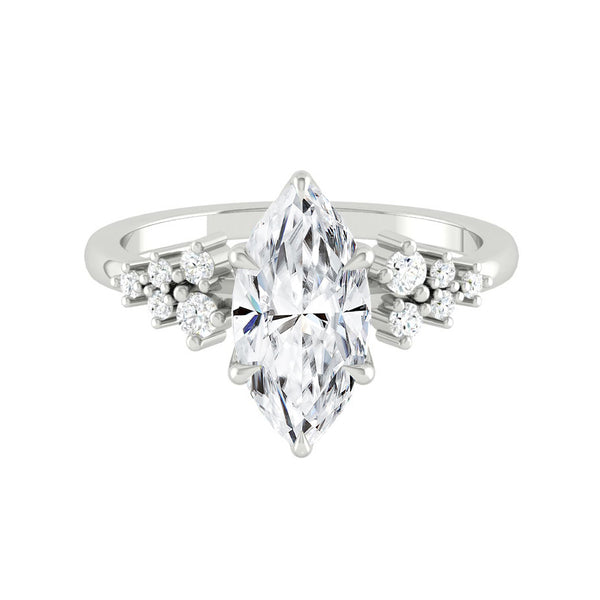 Lucce Ellia Marquise Moissanite