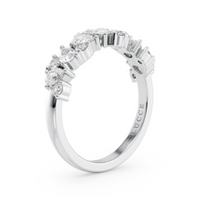 Load image into Gallery viewer, LUCCE Half Eternity Pavé Diamond Ring in Gold or Platinum
