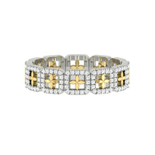 Load image into Gallery viewer, Lucce Constance Elle Polished 0.48 CTW Lab Diamond 18K White/Yellow Gold