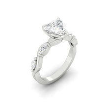 Load image into Gallery viewer, Lucce Constance Heart Lab Diamond 1.06ct D VVS2 Ex IGI Platinum