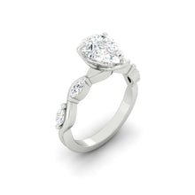 Load image into Gallery viewer, Lucce Constance Petal Pear Lab Diamond 1.55ct D VVS2 Ex IGI Platinum
