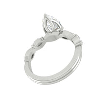 Load image into Gallery viewer, Lucce Constance Petal Pear Lab Diamond 1.55ct D VVS2 Ex IGI Platinum