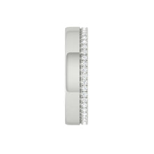 Load image into Gallery viewer, Lucce Ezra Polished 5mm 0.17CTW Natural Diamond 14K White Gold