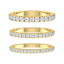 Load image into Gallery viewer, Wedding rings gold jewelry moissanite lab diamond manila philippines Lab diamond Wedding Bands