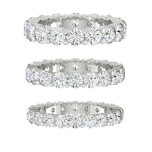 Load image into Gallery viewer, Lab diamond Wedding Bands Moissanite Eternity Rings