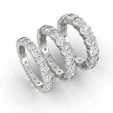 Load image into Gallery viewer, Lab diamond Wedding Bands Moissanite Eternity Rings
