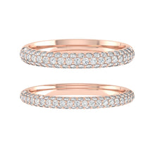 Load image into Gallery viewer, Wedding rings gold jewelry moissanite lab diamond manila philippines Lab diamond Wedding Bands