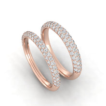 Load image into Gallery viewer, Wedding rings gold jewelry moissanite lab diamond manila philippines Lab diamond Wedding Bands