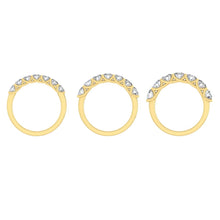 Load image into Gallery viewer, Wedding rings gold jewelry moissanite lab diamond manila philippines Lab Diamond Wedding Bands