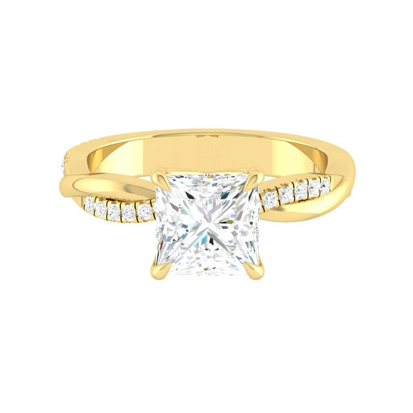 Lucce Fiore Princess Moissanite