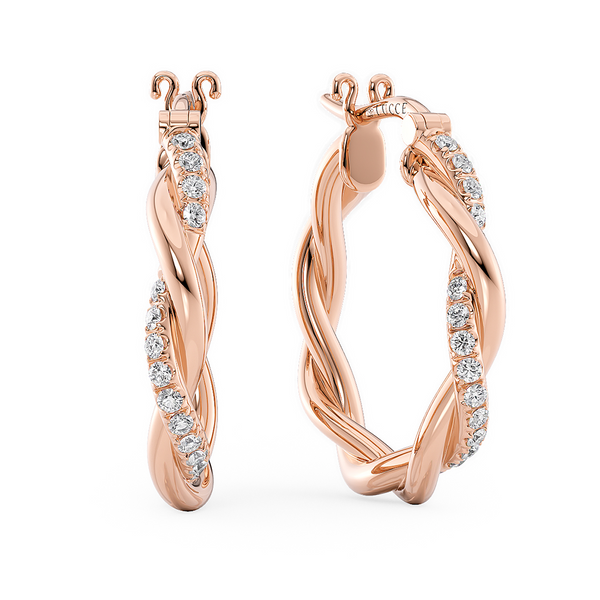 Lucce Fiore Hoop Earrings Diamond