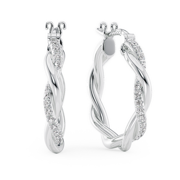 Lucce Fiore Hoop Earrings Diamond