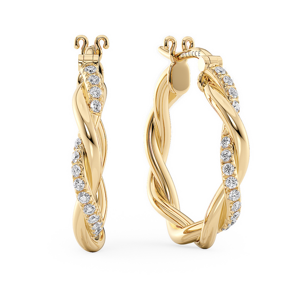 Lucce Fiore Hoop Earrings Diamond