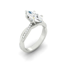 Load image into Gallery viewer, Lucce Fiore Marquise Moissanite