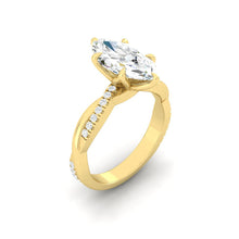 Load image into Gallery viewer, Lucce Fiore Marquise Moissanite
