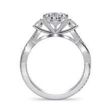 Load image into Gallery viewer, Lucce Fiore Trio Pear Lab Diamond 1.08ct D VVS2 IGI 18K White Gold