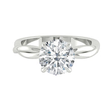 Load image into Gallery viewer, Lucce Fiore Solitaire Round Moissanite