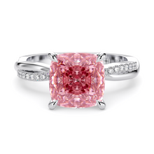 Load image into Gallery viewer, Lucce Fiore Cushion Rosé Pink Diamond
