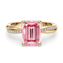 Load image into Gallery viewer, Lucce Fiore Emerald Rosé Pink Diamond