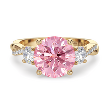 Load image into Gallery viewer, Lucce Fiore Trio Round Rosé Pink Diamond