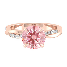 Load image into Gallery viewer, Pink Diamond Engagement Ring Wedding Rings Band Gold Jewelry Moissanite Manila Philippines