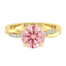 Load image into Gallery viewer, Pink Diamond Engagement Ring Wedding Rings Band Gold Jewelry Moissanite Manila Philippines