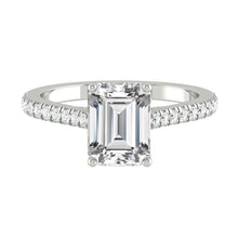 Load image into Gallery viewer, Lucce Firenze Pavé Emerald Moissanite