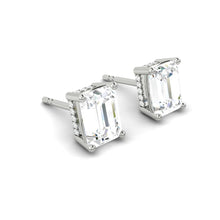 Load image into Gallery viewer, Kaela Earrings Emerald Moissanite