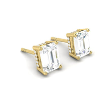 Load image into Gallery viewer, Kaela Earrings Emerald Moissanite
