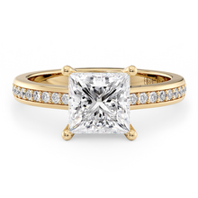 Load image into Gallery viewer, LUCCE KAELA™ Princess CELESTE™ Moissanite 1.50ct 14K Yellow Gold