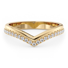 Load image into Gallery viewer, LUCCE Chevron with Diamond Pave in Gold or Platinum